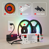 Audio Reactive Pixel Kit - Vibe Pixel Strip + Controller (Wi-Fi) + Power Supply