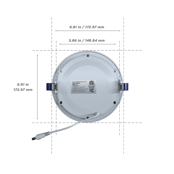 6" Round Low Profile Recessed Downlight