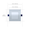 4" Square Low Profile Recessed Downlight