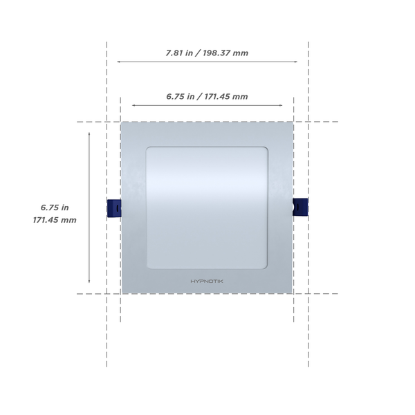 6" Square Low Profile Recessed Downlight